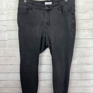 Lane Bryant Black Flex Magic Waistband Curvy Fit High-Rise Skinny Jeans